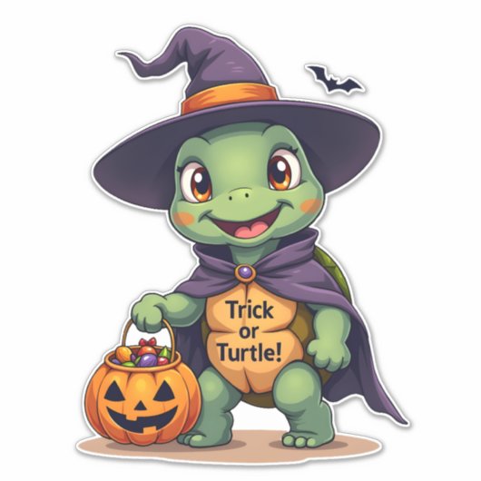Trick-or-Turtle シール (正面)