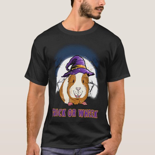Trick Or Wheek Halloween Guinea Pigs Tシャツ (正面)