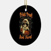 Trick Treat and Feral Cute Halloween セラミックオーナメント (右)