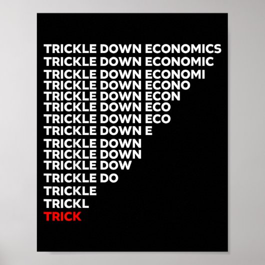 Trickle Down Economics  ポスター (正面)