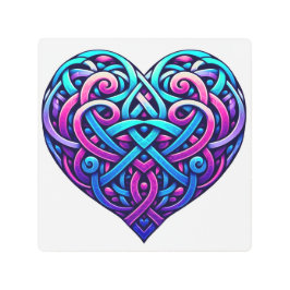 TriColorケルトハート メタルプリント