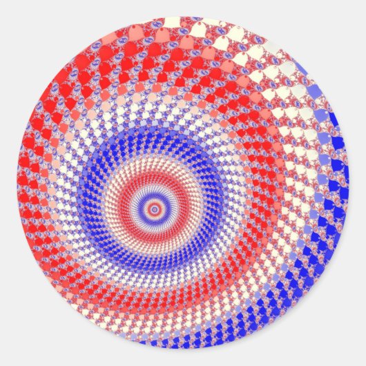 Tricolor Roundallsスタンプ ラウンドシール (正面)