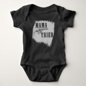 Tried Merle Haggardのママの国の暗闇のボディスーツ ベビーボディスーツ (正面)