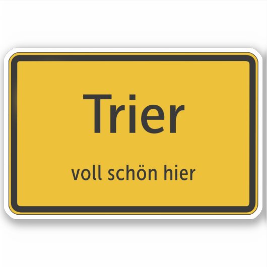 Trier Aufkleber Sticker Autoaufkleber シール (正面)
