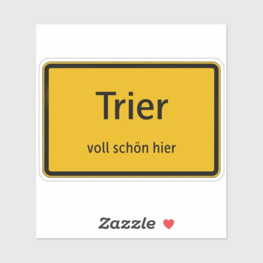 Trier Aufkleber Sticker Autoaufkleber シール (シート)