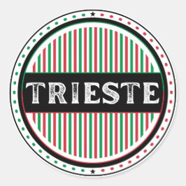 Trieste City Pride Emblem – Italian Identity ラウンドシール