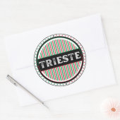 Trieste City Pride Emblem – Italian Identity ラウンドシール (封筒)