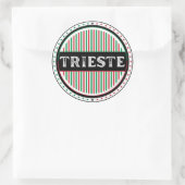 Trieste City Pride Emblem – Italian Identity ラウンドシール (バッグ)