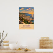 Trieste, Italy – Vintage Travel Poster ポスター (キッチン)