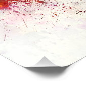 Trieste skyline in watercolor background フォトプリント            (角)