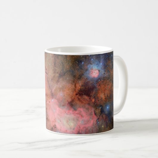 Trifid and Lagoon Nebulae コーヒーマグカップ (正面右)