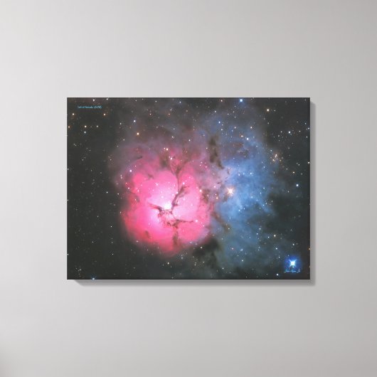 Trifid Nebula (M 20) – 標準キャンバス印刷 キャンバスプリント (正面)