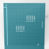 Trifold Letter Fold Announcement 三つ折り案内状 (内部最初)