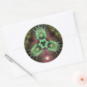 trifractliステッカー ラウンドシール (封筒)