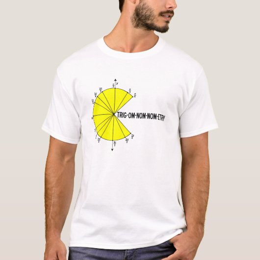 Trig-om-nom-nom-etry 面白いTシャツ Tシャツ (正面)