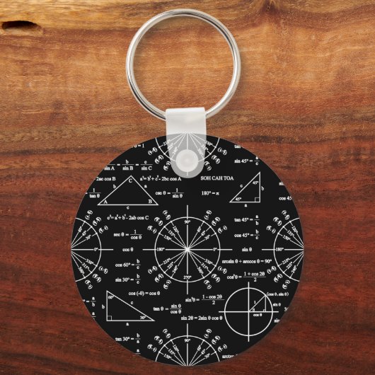 Trig & Triangles キーホルダー (正面)