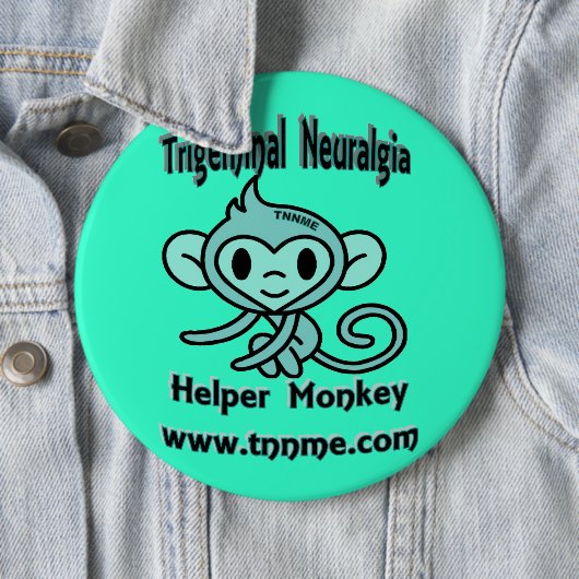 Trigeminal神経痛の助手猿Pin. 缶バッジ (インサイチュ)