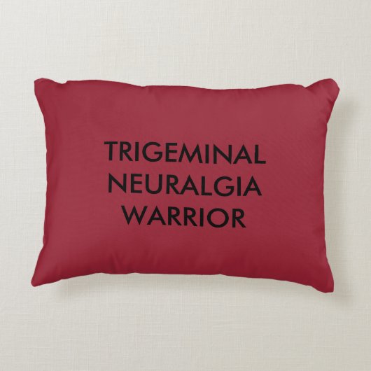 Trigeminal神経痛の認識度の枕 アクセントクッション (裏面)