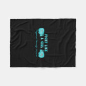 Trigeminal神経痛の認識度毛布 フリースブランケット (正面(横))