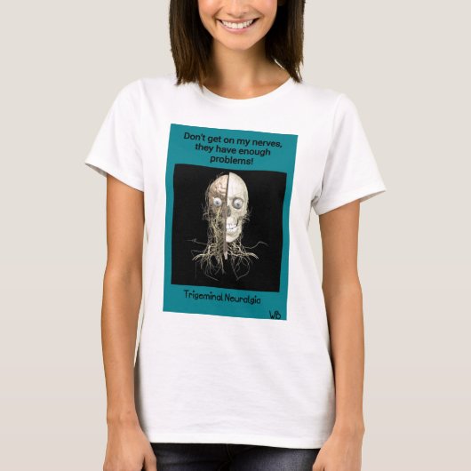 Trigeminal神経痛の認識度 Tシャツ (正面)