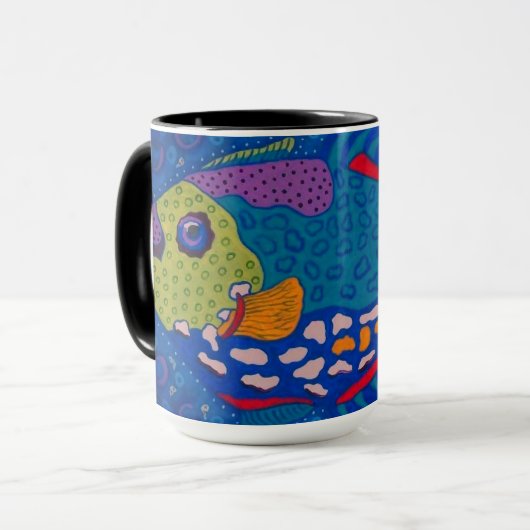 Trigger Fish Mug マグカップ (正面左)