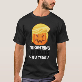 Trigger Liberal Trumpkin Trump Halloween Costume Tシャツ