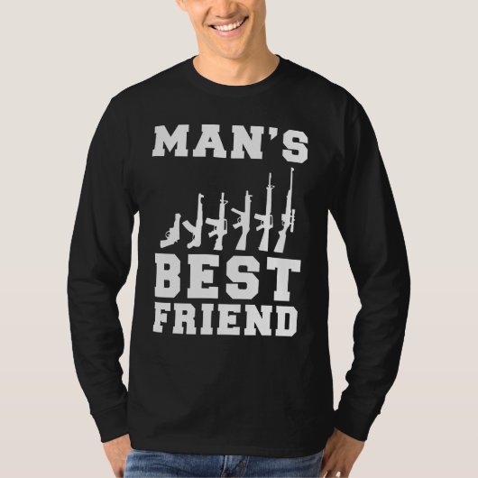 Triggging Chunkles：銃 – Mans 最高の Friend Tee for Tシャツ (正面)