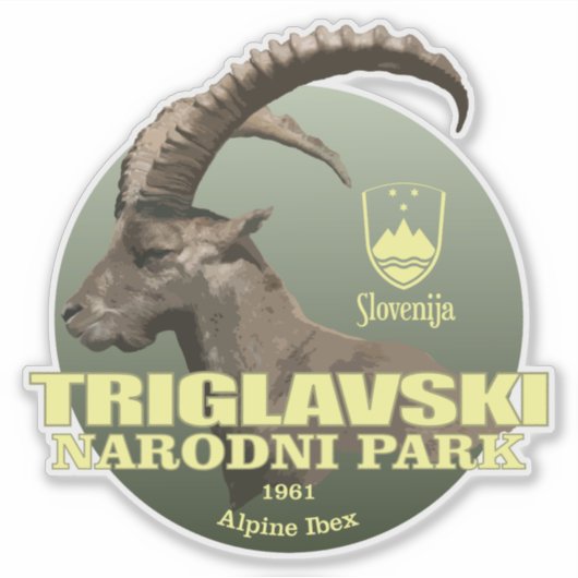 Triglav NP (アルパインIbex) WT シール (正面)