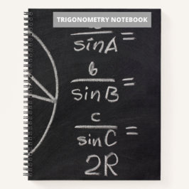 TRIGONOMETRY CHALKBOARDノート(黒)ノートブック ノートブック
