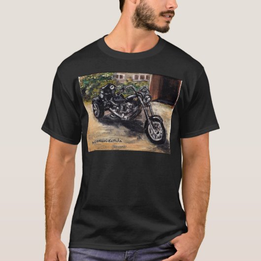 Trikeのオートバイ Tシャツ (正面)
