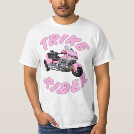 Trikeのピンクのライダー Tシャツ (正面)