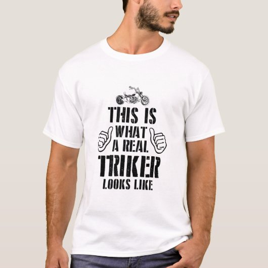Trikeドライバことわざ |トライカーが贈り物をトライク tシャツ (正面)