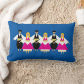 TrikeriギリシャのダンサーのLumbarの枕 ランバークッション (ブランケット)