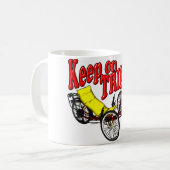 Trikinで保って下さい コーヒーマグカップ (正面左)