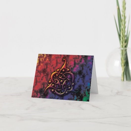 TriLinkケルト結び目模様 カード (正面)