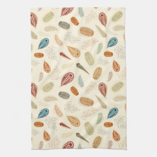 Trilobiteの発掘 キッチンタオル (縦)