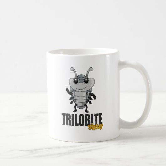 Trilobiteは-単デザインを大きさで分類しました コーヒーマグカップ (右)