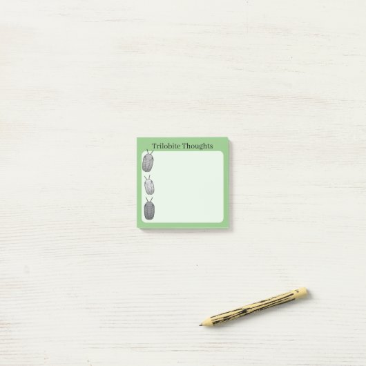 Trilobite Thoughts- Prehistoric Fossil ポストイット (デスク上)