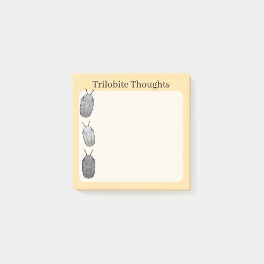 Trilobite Thoughts- Prehistoric Fossil ポストイット (正面)
