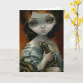 "Trilobites"の挨拶状 カード (黄色い花)