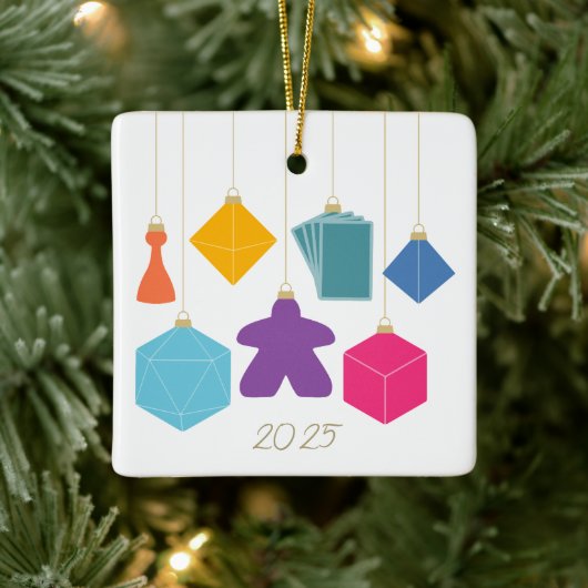 Trim the Tree with Board Games Ceramic Ornament セラミックオーナメント (ツリー)