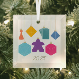 Trim the Tree with Board Games Glass Ornament ガラスオーナメント