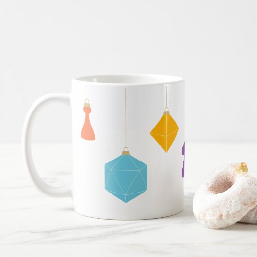 Trim the Tree with Board Games Mug コーヒーマグカップ (ドーナツ)