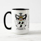 Trimble家族の紋章付き外衣 マグカップ (左)