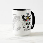 Trimble家族の紋章付き外衣 マグカップ (正面右)