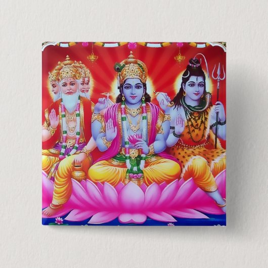 Trimurtiボタン 缶バッジ (正面)