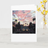 Trinaの食事による"代表団サンタクララ" カード (黄色い花)