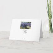 Trina Chawによる「ラベンダーフィールド」 カード (裏面)