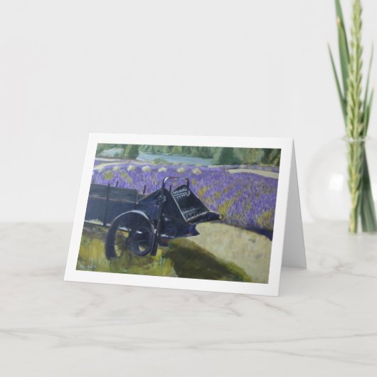 Trina Chawによる「ラベンダーフィールド」 カード (正面)