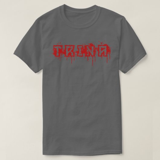 Trina First Name Halloween Costume Personalized Tシャツ (デザイン正面)